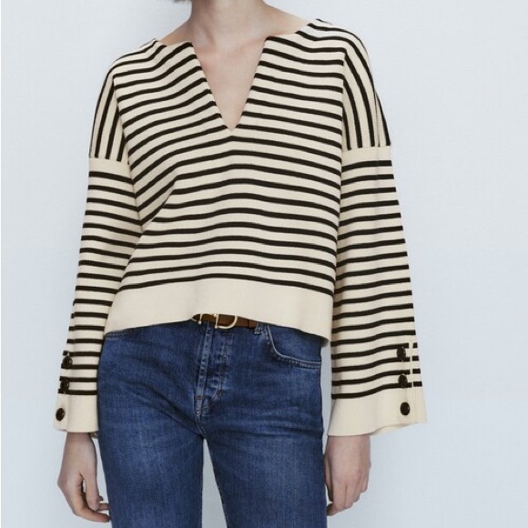 Massimo Dutti Sweaters - Massimo Dutti Striped Sweater Size Large